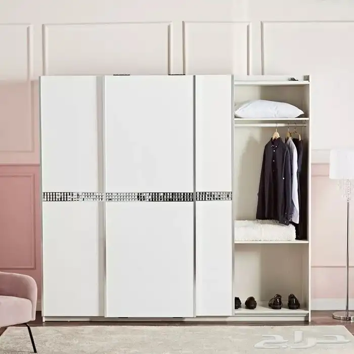 طقم غرفة نوم مترين في مترين مع الدولاب جديد من هوم سنتر 26