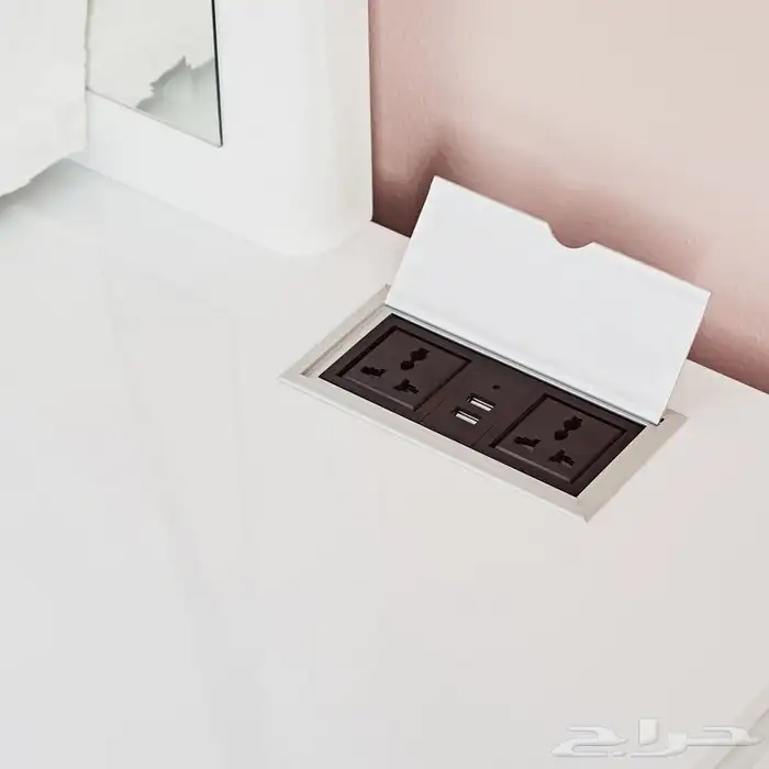 طقم غرفة نوم مترين في مترين مع الدولاب جديد من هوم سنتر 19