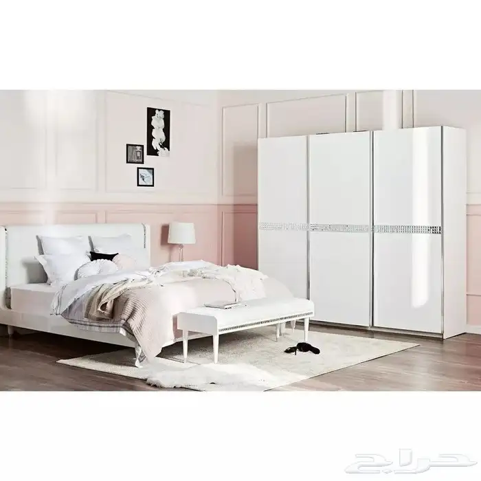طقم غرفة نوم مترين في مترين مع الدولاب جديد من هوم سنتر 33