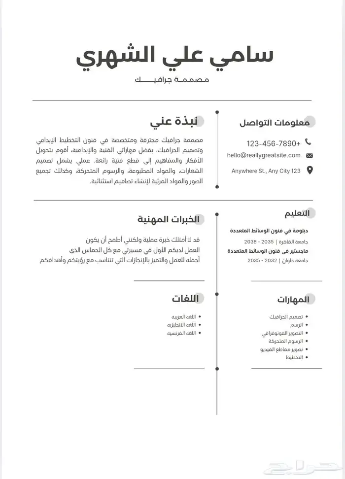 سيره ذاتيه احترافيه 4