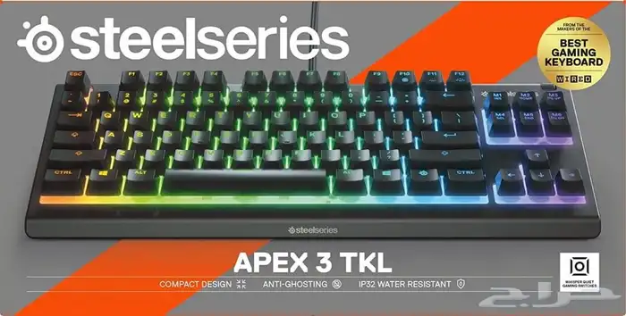كيبورد SteelSeries APEX 3   نظيف جديد وما انستخدم أبد   كيب 0