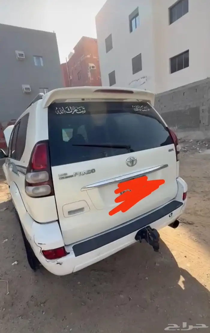 تشليح جيب برادو الموديل 2008 اربع سلندر جير عادي بيع قطع 2