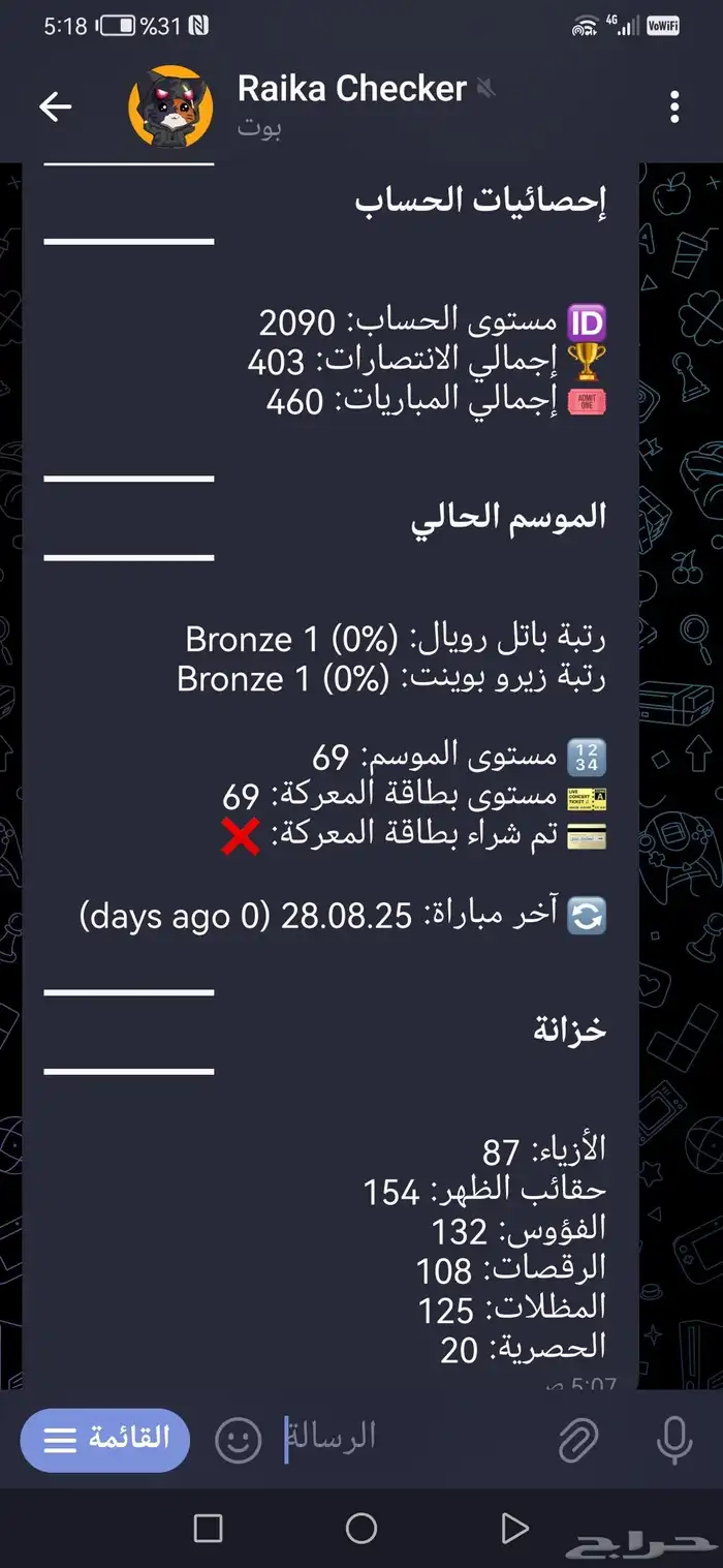 حساب فورت قديم نادر 9