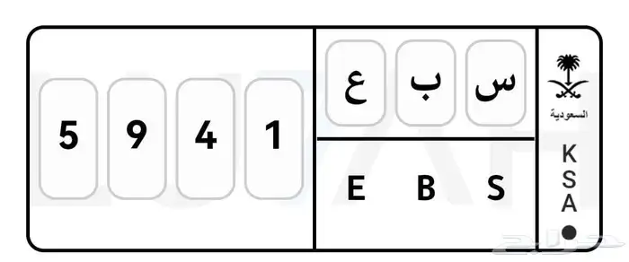 لوحة سيارة 1