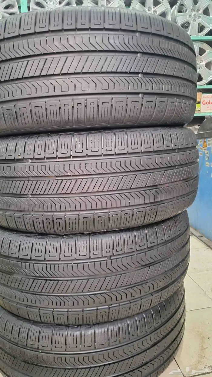 طقم كفرات شبه جديد كونتيننتال 265 50 20. التاريخ 24 1