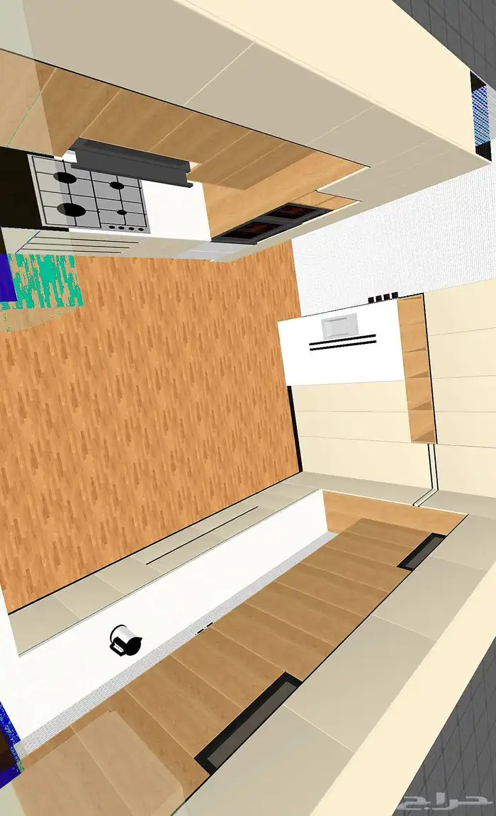 مطبخ تفصيل مودرن ألمنيوم حسب الطلب تصميم وتنفيذ احترافي 3