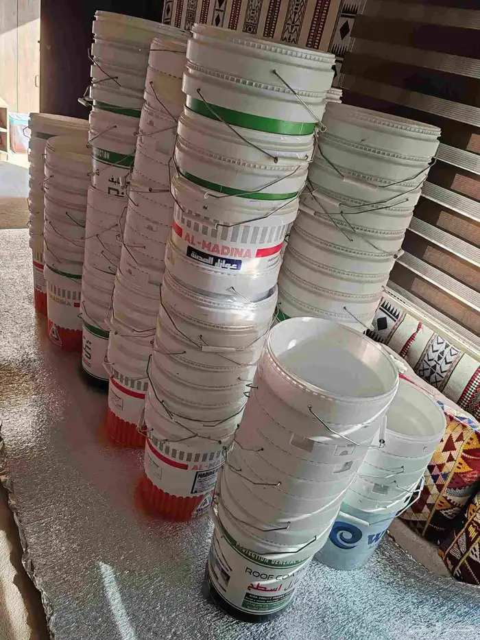 سطول براميل بلاستك نظاف 0