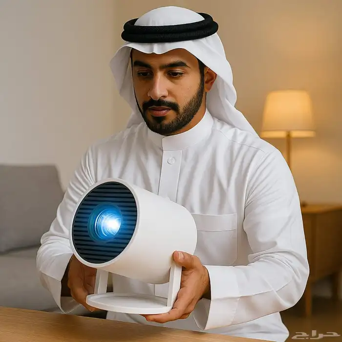 احدث بروجيكتور جهاز السينما المتنقل الذكي مع ريموت تحكم بسع 5