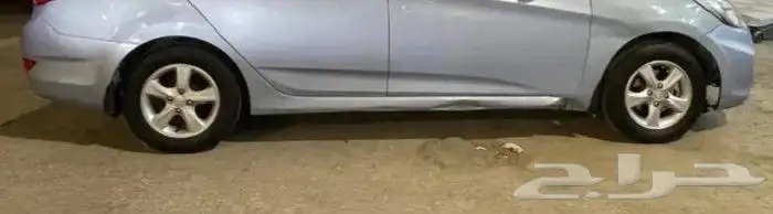 جنوط اكسنت 2014 كروم اصلي 4 مع كفرات 0