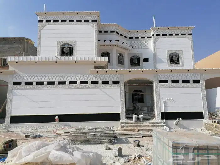 أعمال ديكورات خارجية اسمنت ابيض بطحاء الرياض 3