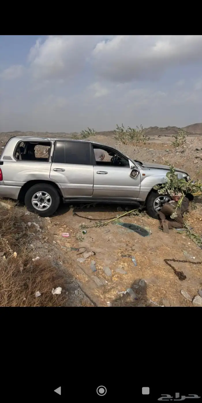 تشليح جيب لاندكروزر صالون الموديل 2002 ثمانيه سلندر جير عاد 2