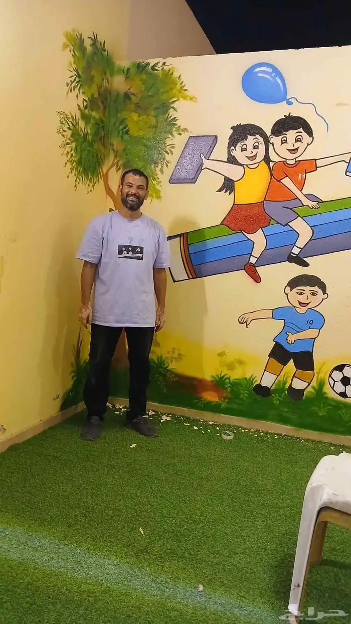 رسام حوائط مناظر طبيعية كافيهات محلات رسام حضانات ومدارس رسا 1