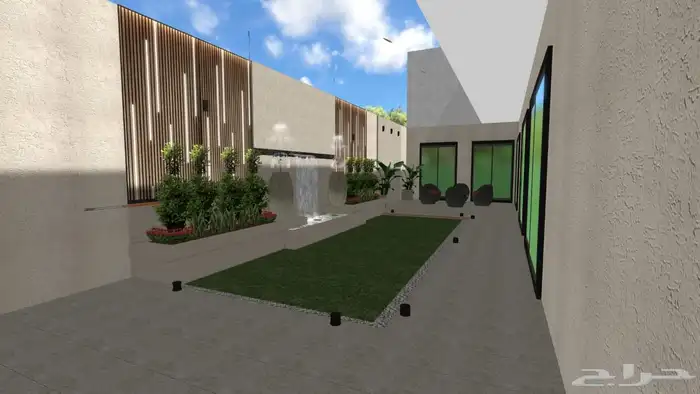 تنسيق حدائق طبيعي وصناعي وترميب شبكات الري والرزاز والضباب 9