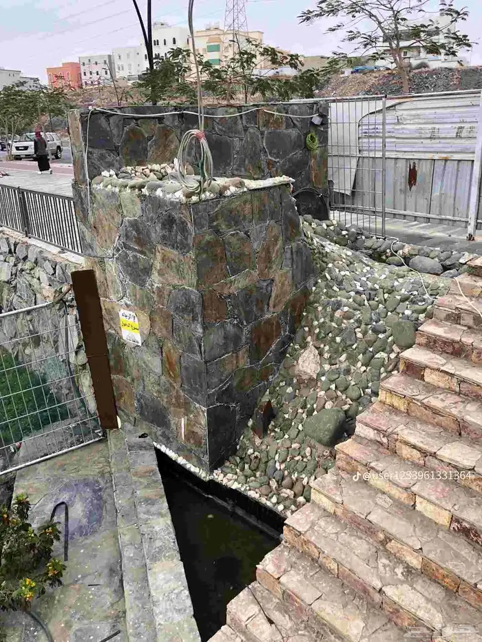 تلبيس ورص حجر وتكحيل حجر 5