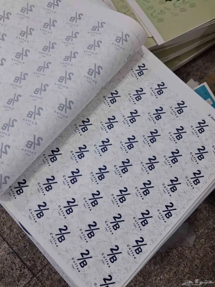 مطبعة ستكر ملصقات أكواب ورقية ورق زبدة بوكسات حلا علب كوكيز 1