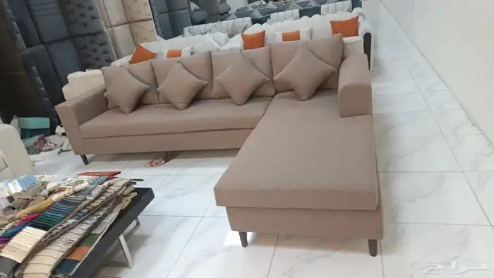 كنب جديد جاهز حرف ال و7نفر شامل التوصيل 27