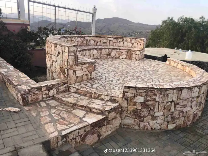 تلبيس ورص حجر وتكحيل حجر 2