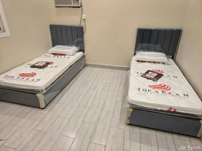 سرير نوم نفر ونص سرير حديد دورين مرتبة مراتب طبيه فندقيه 0