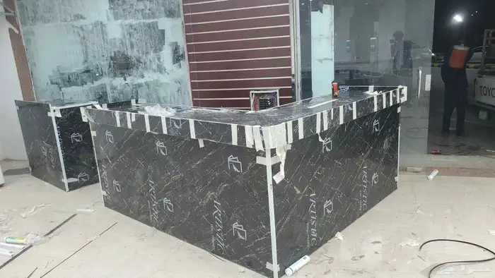 شغل الحداده وتطبيق بديل الرخام وشغل الهناجر والمضلات 1