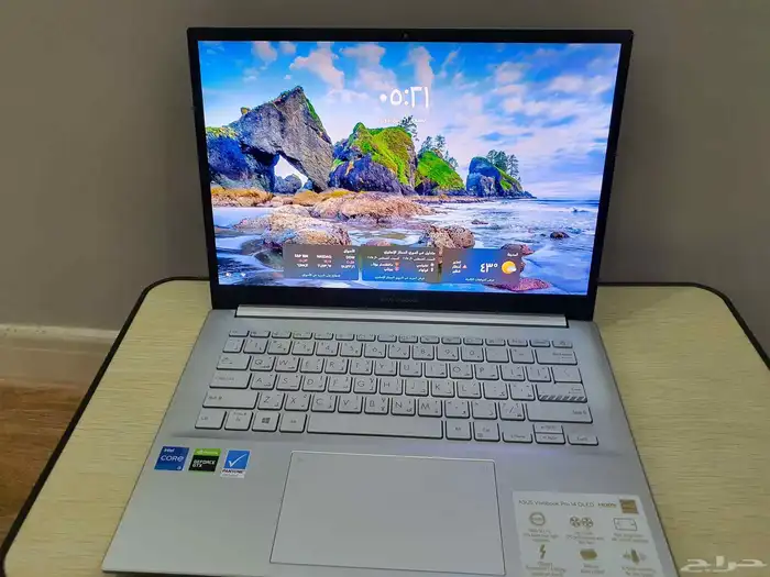 للبيع لاب توب Asus 14 أنيق جدا وبشاشة 3K HDR OLED الخلابة 6