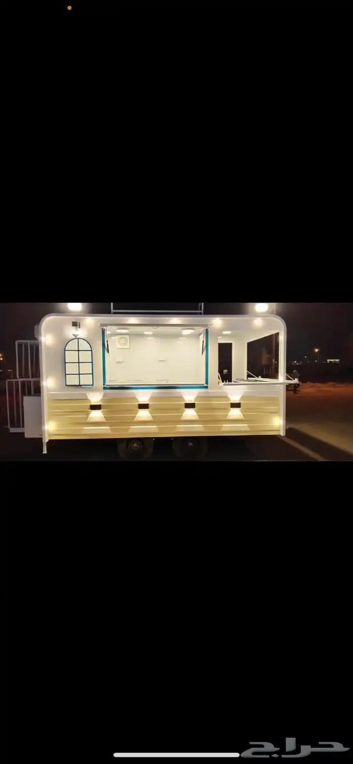 مواصفات العربه -1- مطبخ كامل مصنوع من الاستيل 2 جدران و 1