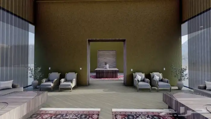 تصميم استراحات كلاسيك 3d 2