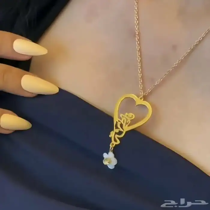 هدايا سلسل نسائيه كبار اطفال مواليد بلاسم مطلي بذهب 9
