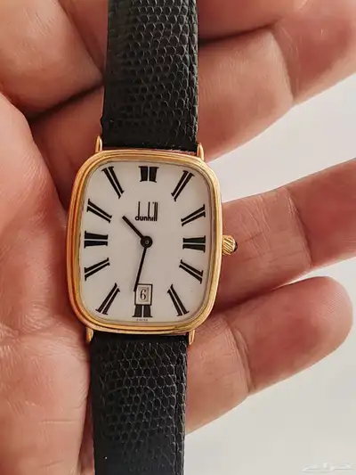 DUNHILL QUARTZ TANK SWISS CLASSIC WHITE ROMAN DIAL MEN S MIN 0