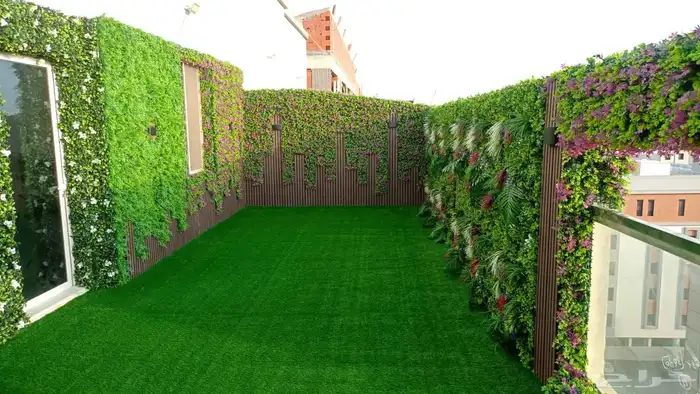 عشب 3d جداري عشب 2d. ثري دي 1