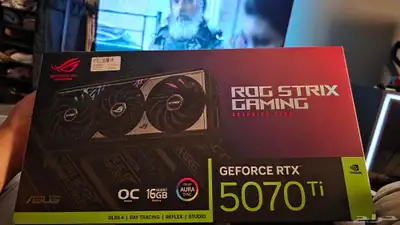 للبيع او البدل asus rog rtx 5070t 0