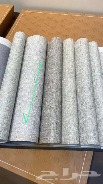 ورق جدران فندقي لينن جديد 0