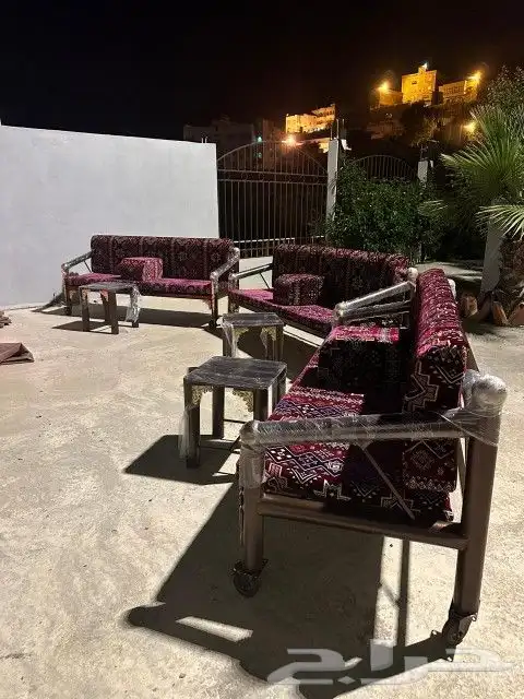 جلسات خارجية كراسي حديد كويتية المركاز 7