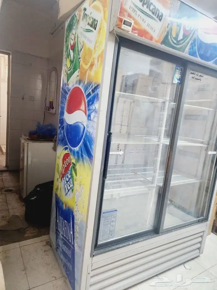 ثلاجه بيبسي بابين مستخدمه شبه جديد 6