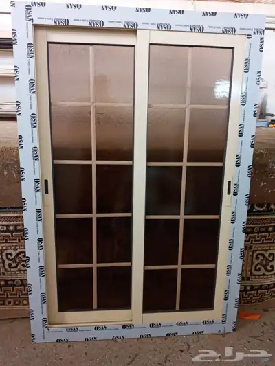 اعمال المنيوم شبابيك المنيوم دبل و عادي ابواب المنيوم دبل 0