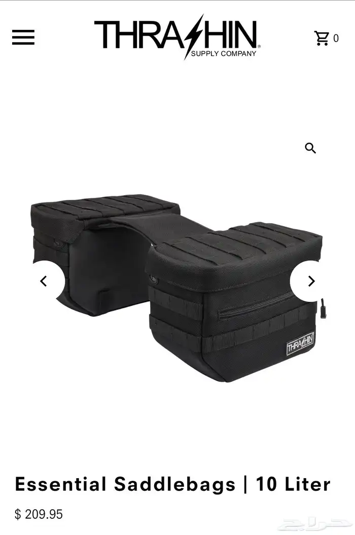 Thrashin Essential Saddlebag 10 Liter شنط دباب هارلي جانبية 5