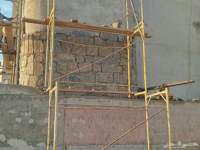 معلم حجر تلبيس الباحه رب راب ترميم بيوت قديمه 4