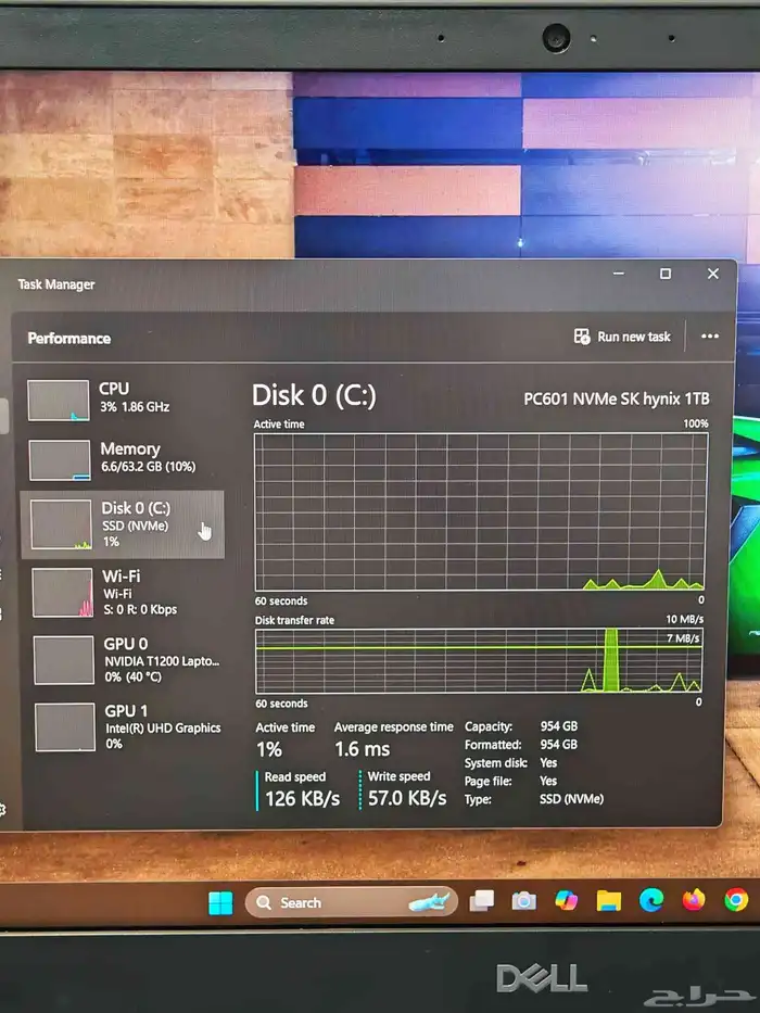 Dell Precision 7560   محطة عمل احترافية بذاكرة 64GB وتخزين 1 10