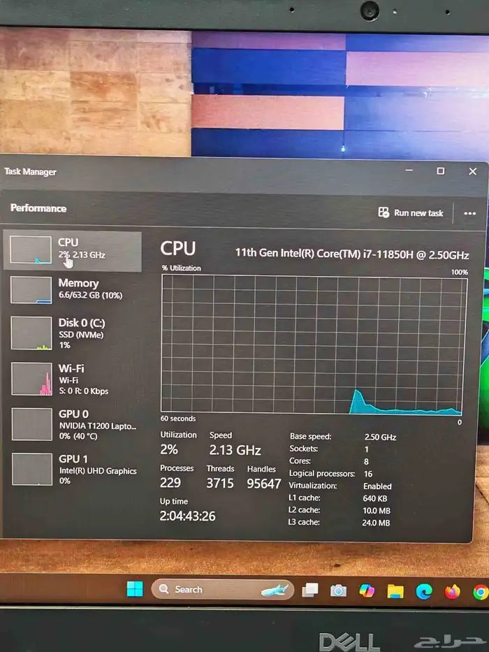 Dell Precision 7560   محطة عمل احترافية بذاكرة 64GB وتخزين 1 11