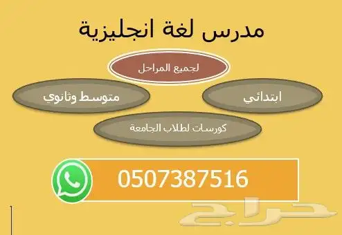 مدرس لغة انجليزية لجميع المراحل 0