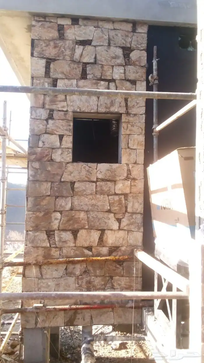 معلم حجر تلبيس الباحه رب راب ترميم بيوت قديمه 9