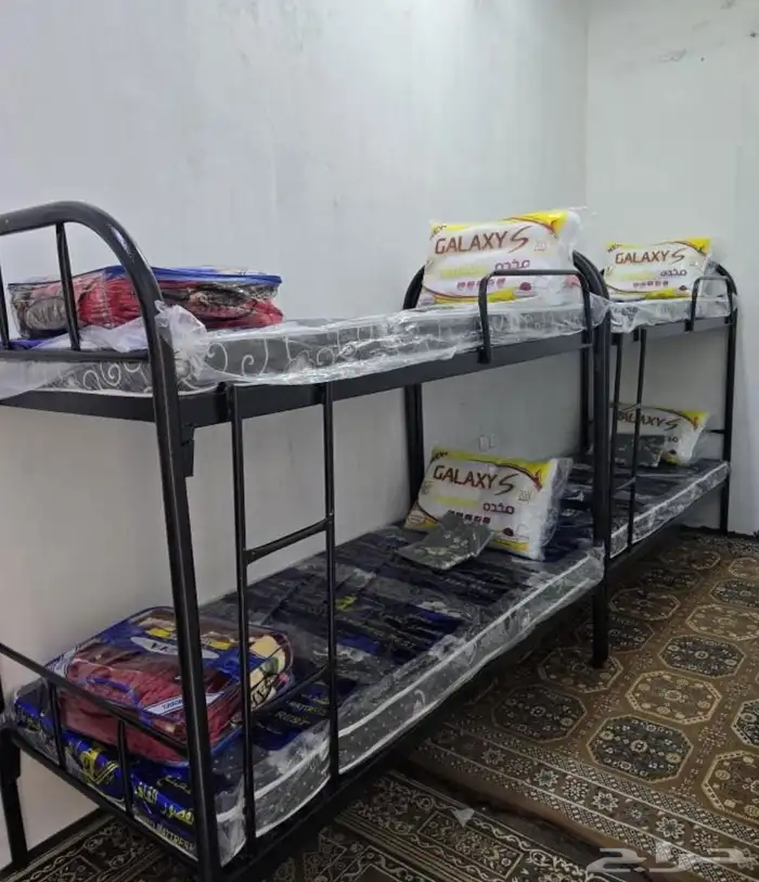 متوفر لدينا   سرير دورين السعر 200  سرير حديد دور واحد السعر 1