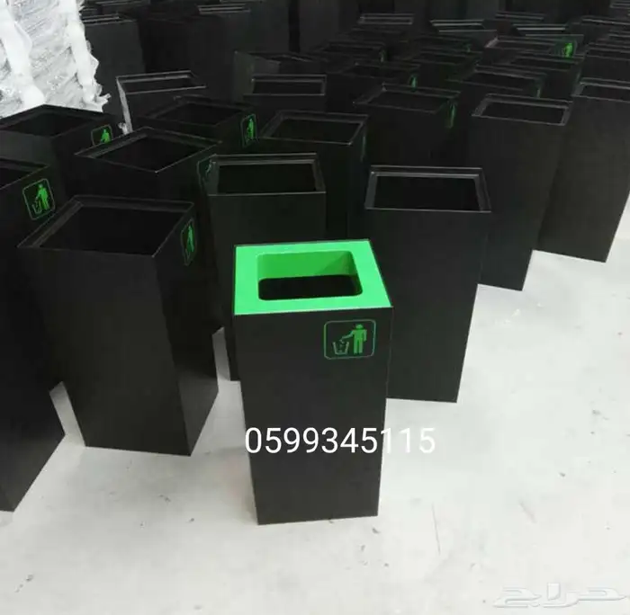فرز إعادة تدوير استيل حاوية سلة بلاستك ورق معادن وأخرى 13