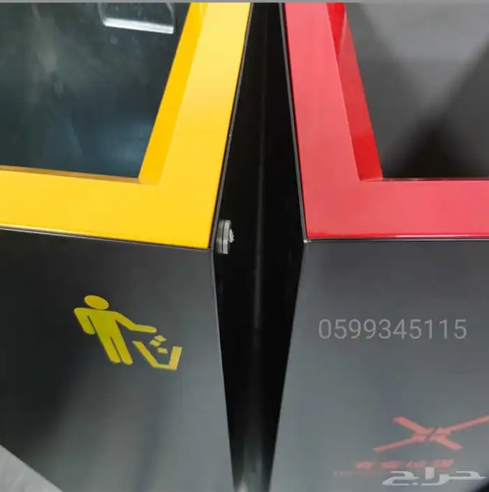 فرز إعادة تدوير استيل حاوية سلة بلاستك ورق معادن وأخرى 14