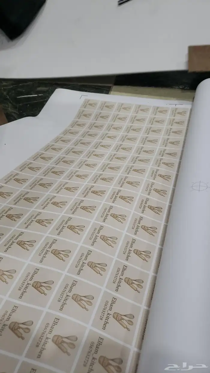 طباعة استيكرات لاصحاب المشاريع كافيهات مطاعم ومنتجات 0
