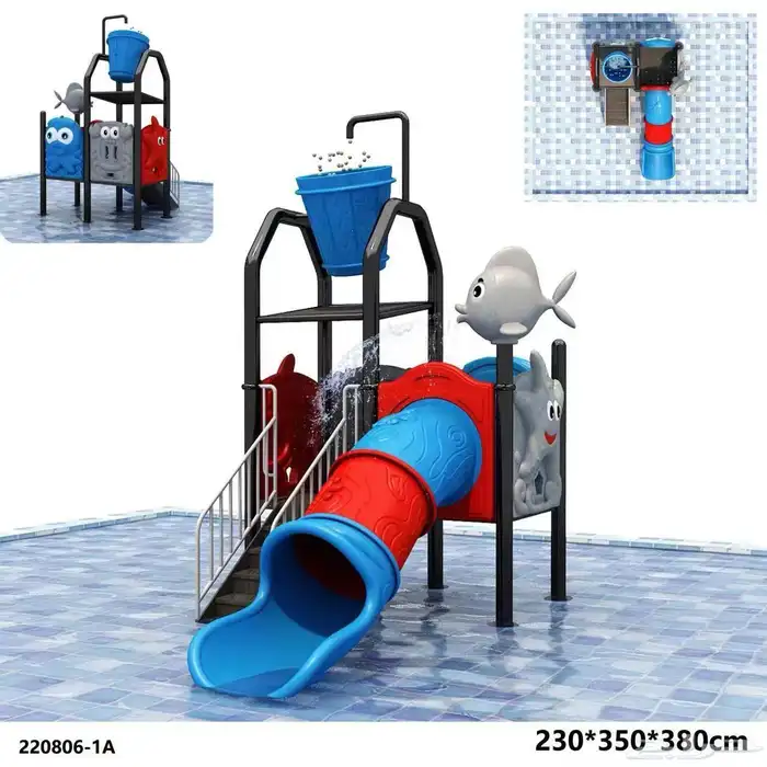 مراجيح متعددة وزحاليق بمجموعات كبيرة ومتوسطة 36