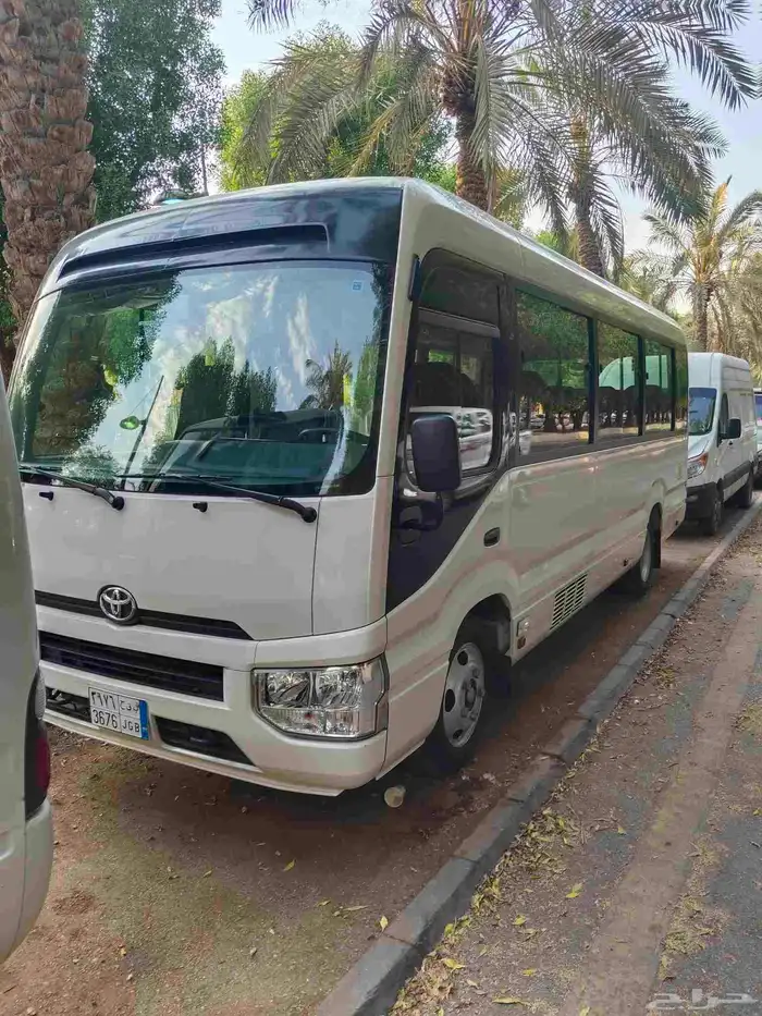 Coaster bus available for rent with drivers 1