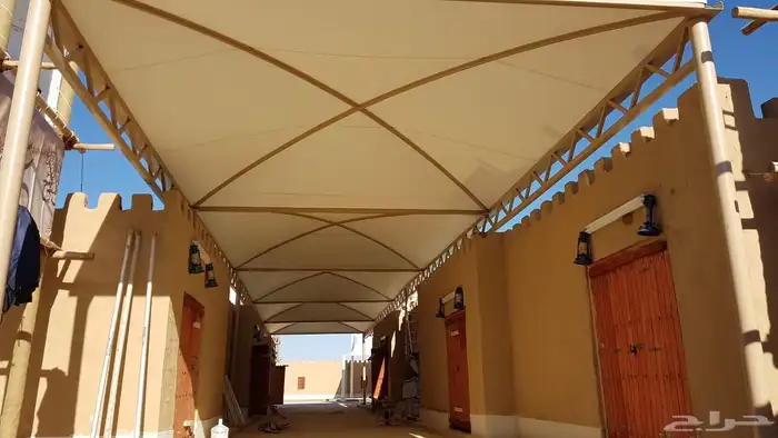 تركيب مظلات للسيارات سادة ومربعات وقبب هرم ومعلق ومتحرك بجدة 6
