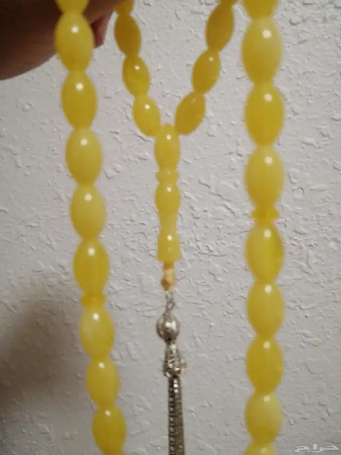 سبحة كهرمان اصفر صافي (جديدة). 3