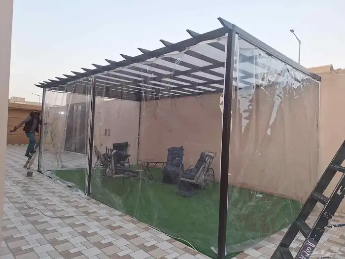 مظلات وسواتر حداد جلسات 8