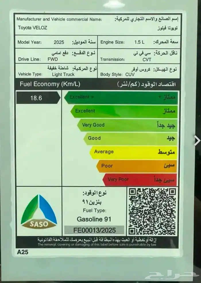 تويوتا فليوز. GLX 2025 عروض خاصه 5